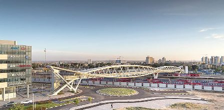 Double-helix footbridge